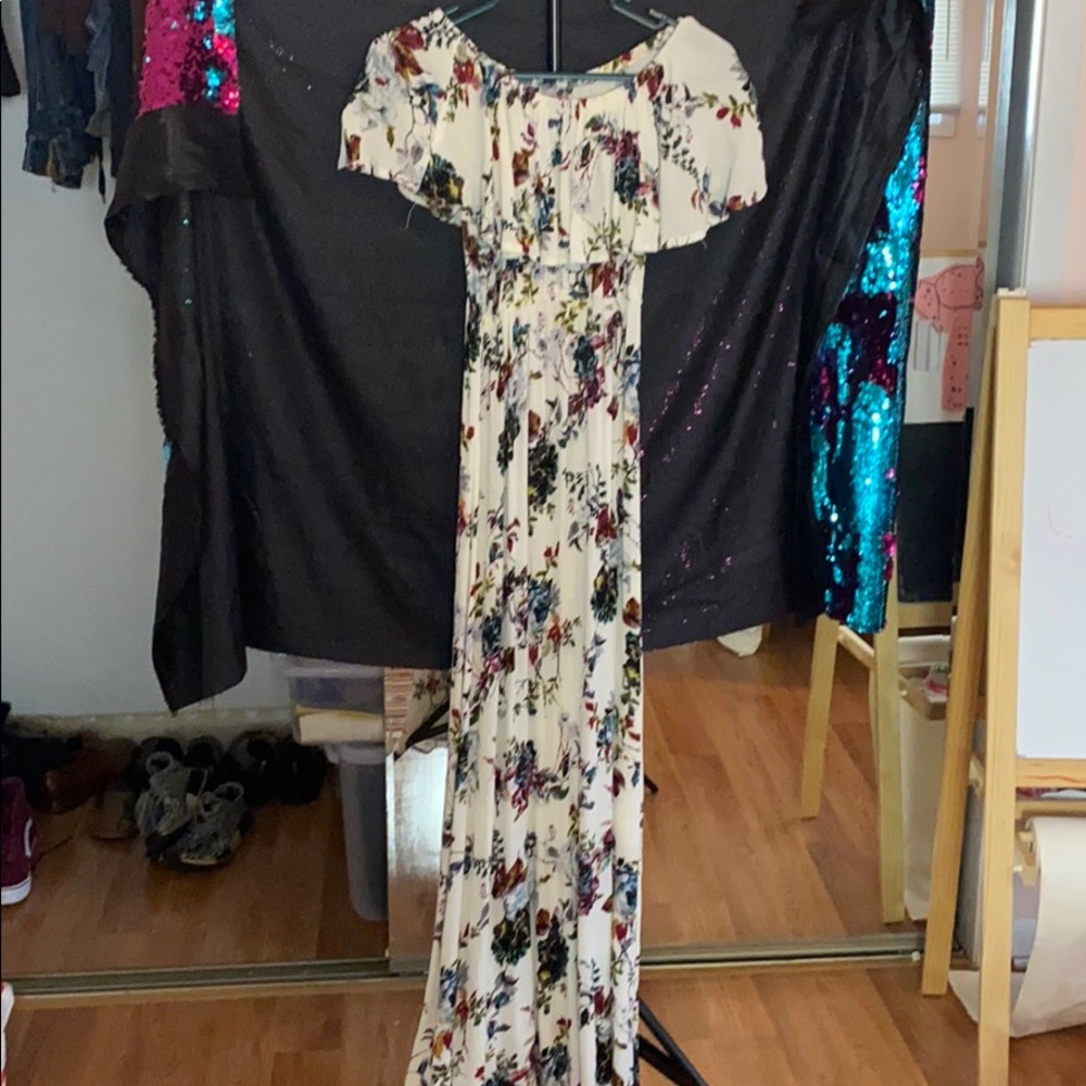 Off Shoulder Maxi Summer Dress